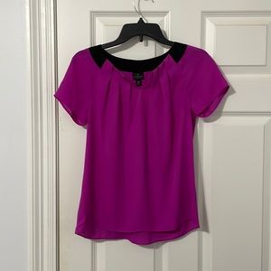 Bright purple blouse